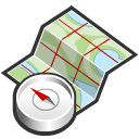 Map and Compass Icon